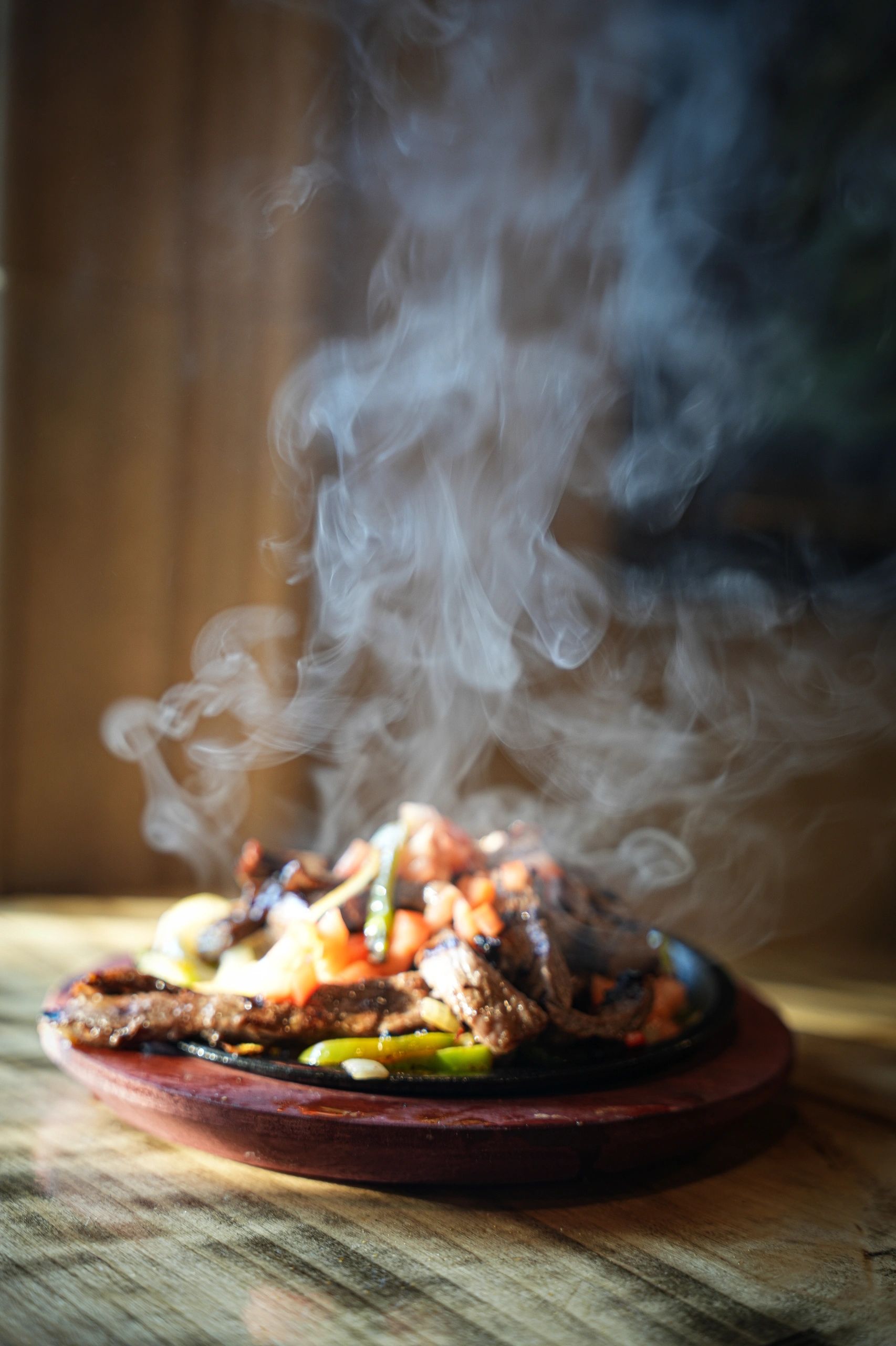 Sizzling fajitas
